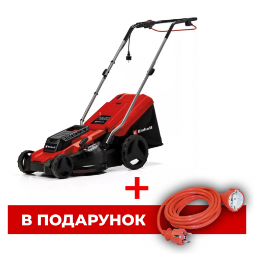 Газонокосарка електрична Einhell GC-EM 1600/37, 1600 Вт, 37 см, 38 л, 20-60 мм (3400080)