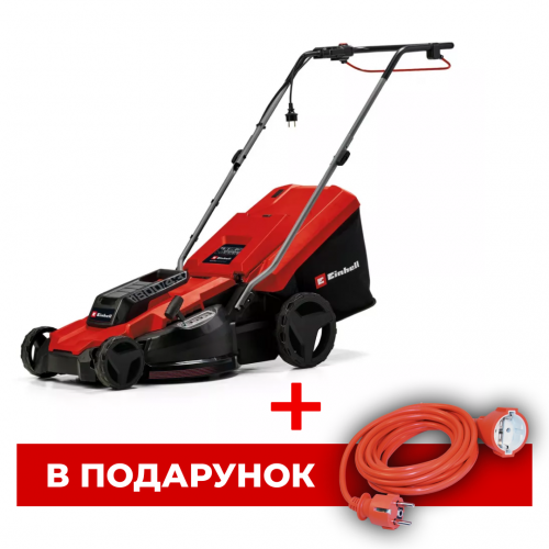 Газонокосарка електрична Einhell GC-EM 1800/43, 1800 Вт, 43 см, 50 л, 20-65 мм (3400090)