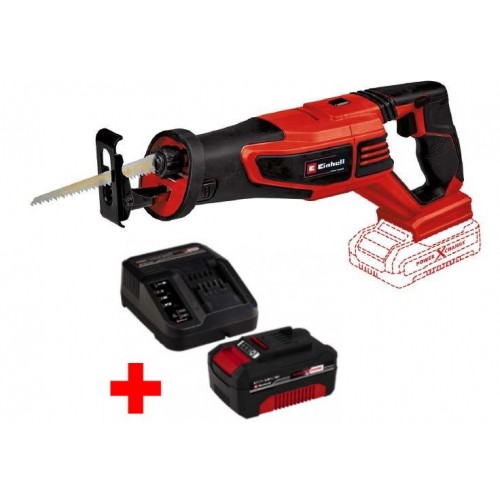 Пила шабельна Einhell TP-AP 18/28 Li BL - Solo + зарядний пристрій і акумулятор 18V 4,0 Ah