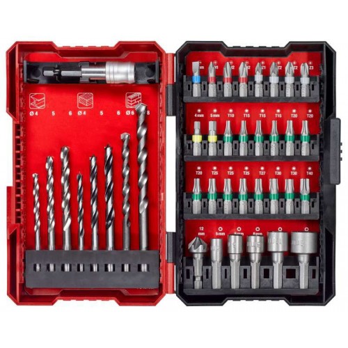 Набір біт і свердл по металу Einhell HSS 39 пр. L-Box