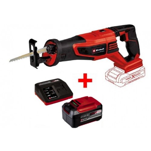 Пила шабельна Einhell TE-AP 18/28 Li BL - Solo + зарядний пристрій і акумулятор 18V 5,2 Ah