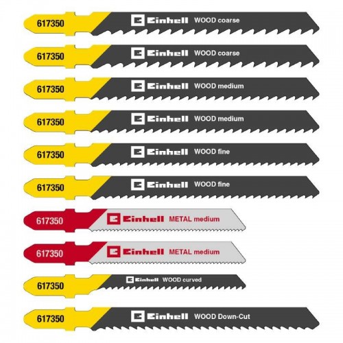 Набор пилок для лобзика Einhell 10 шт
