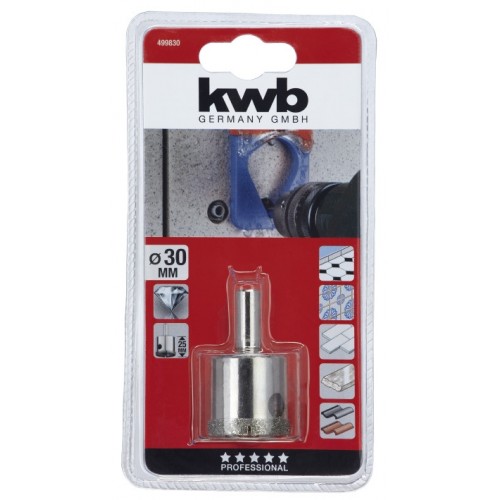 Коронка пільная алмазна 30/25 мм, KWB (499830)