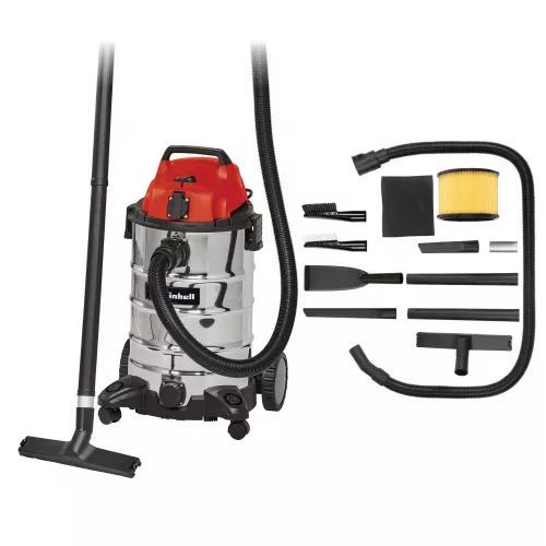 Пилосос Einhell TС-VC 1930 SA Kit (дод.насадки для авто), вологе/сухе прибирання, 1500Вт, 30л
