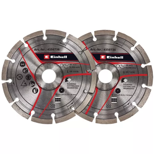 Диски для бороздоробу Einhell 125х22.2мм, 2шт (4350736)