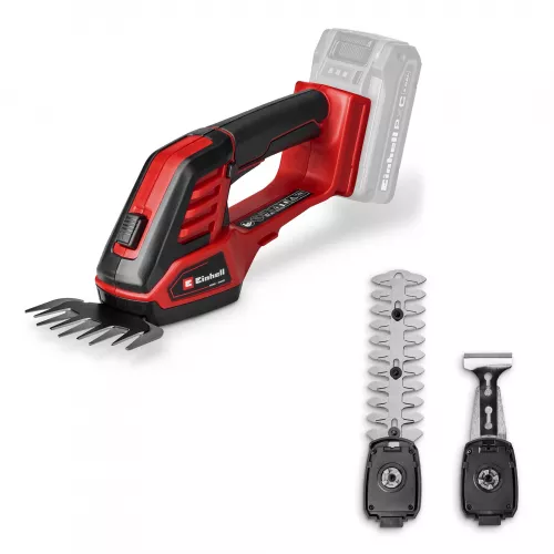 Акумуляторні садові ножиці для трави та кущів Einhell Expert GE-CG 18/100 Li 3-in-1 Solo