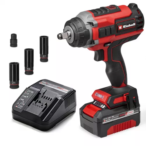Акумуляторний ударний гайковерт Einhell Professional IMPAXXO 18/450 (450 Нм, 1x4.0Ah)