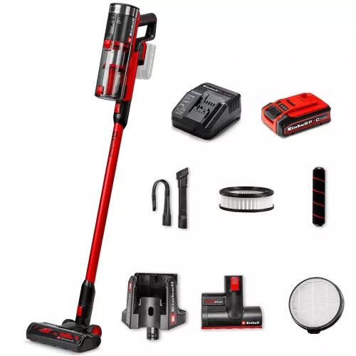 Комплект! Акумуляторний вертикальний пилосос Einhell TE-SV 18/270 Li BL (АКБ 4.0 Аг PLUS + ЗП)