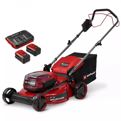 Комплект! Акумуляторна газонокосарка Einhell Classic GC-CM 36/51 S Li BL (36В, 2 АКБ по 5.2 Аг)