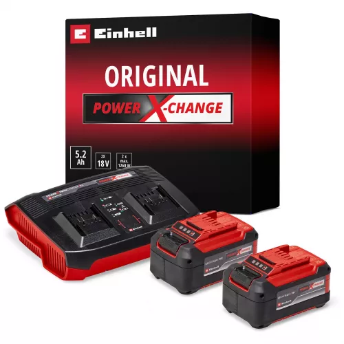 18V 2x 5,2A Twincharger Kit Einhell Power-X-Change (4512108)