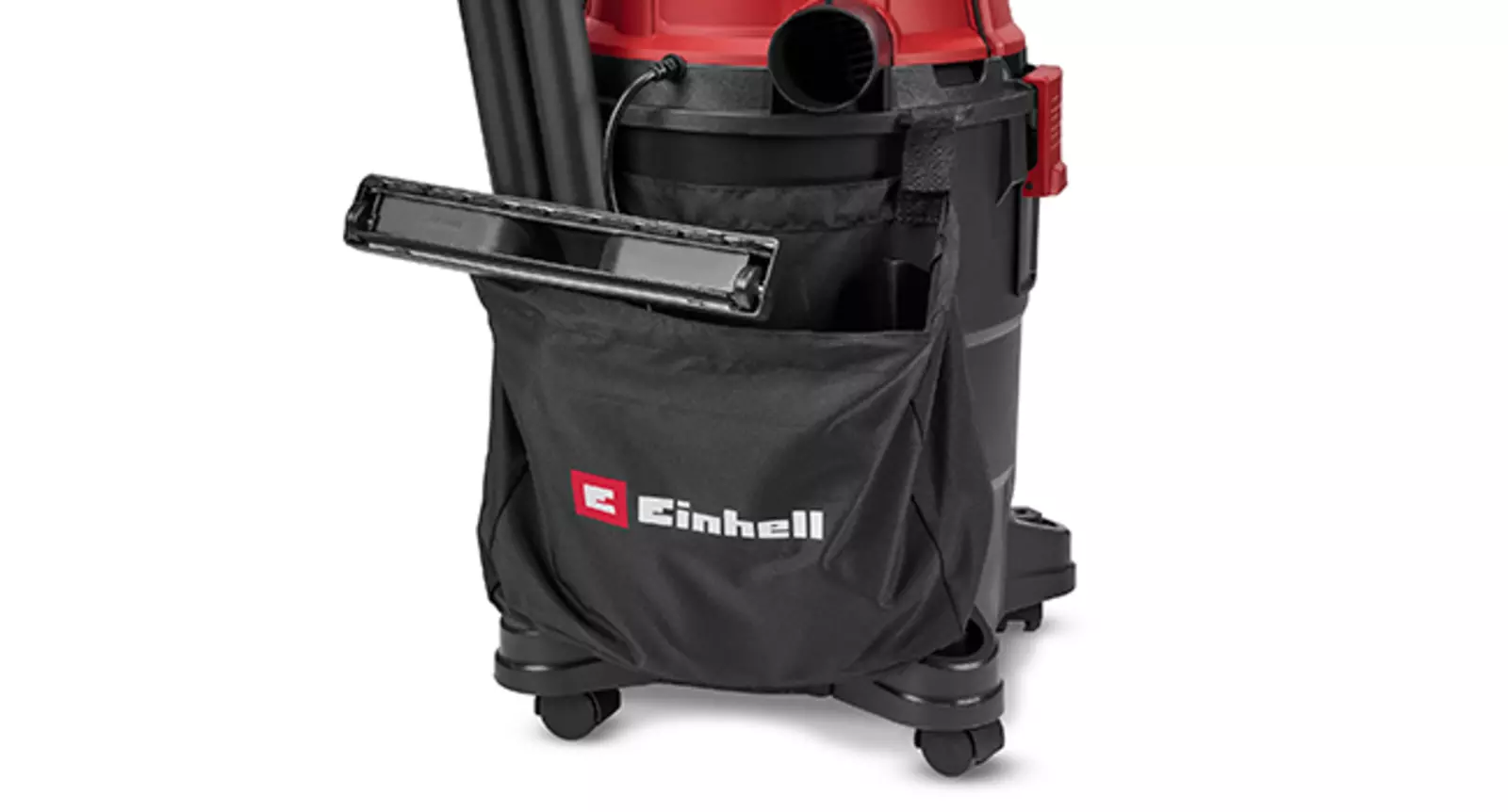 Сумка для хранения принадлежностей для пылесоса Einhell TC-VC 2555 для сухой и влажной уборки, крепится к задней части устройства.