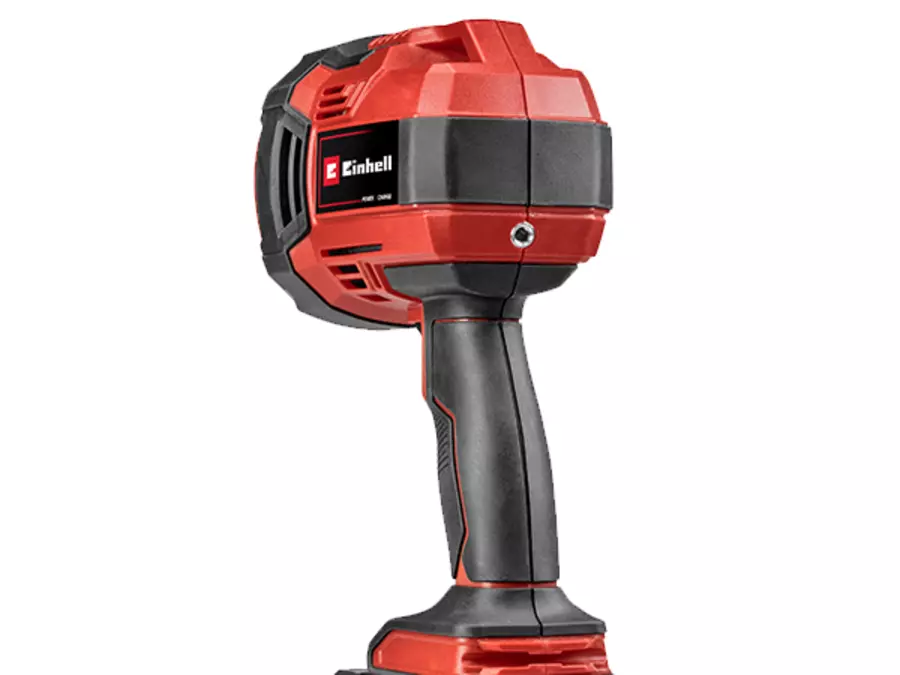 Вигляд ззаду акумуляторного ліхтаря Einhell TE-CL 18/2500 Li - Solo з кріпленням для штатива.