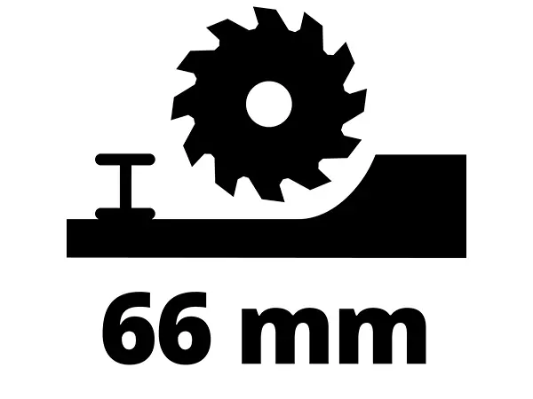Глибина різання до 66 мм